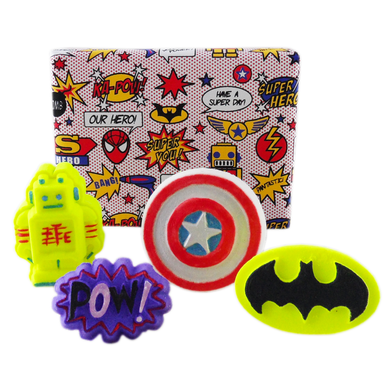 superhero bath bomb gift set