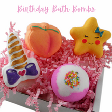 Load image into Gallery viewer, birthday cake bath bomb set
